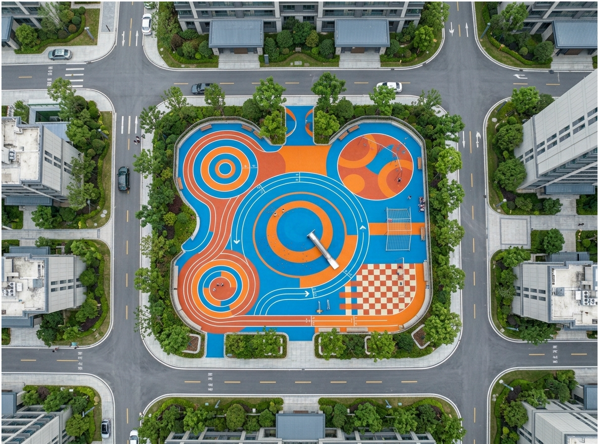 通辽市硅PU球场EPDM塑胶跑道 - 价格
